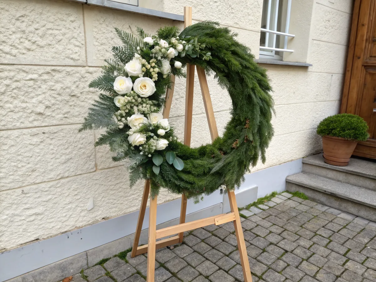 Trauerkranz — Familienmitglieder, enge Freunde